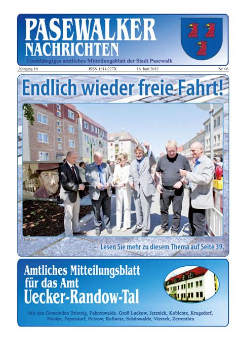pasewalker nachrichten.